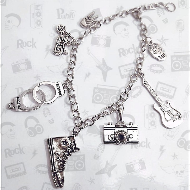 Charm Bracelet - Punk Rock Theme