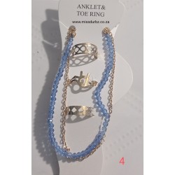 Anklet and Toe Ring Set