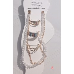 Anklet and Toe Ring Set