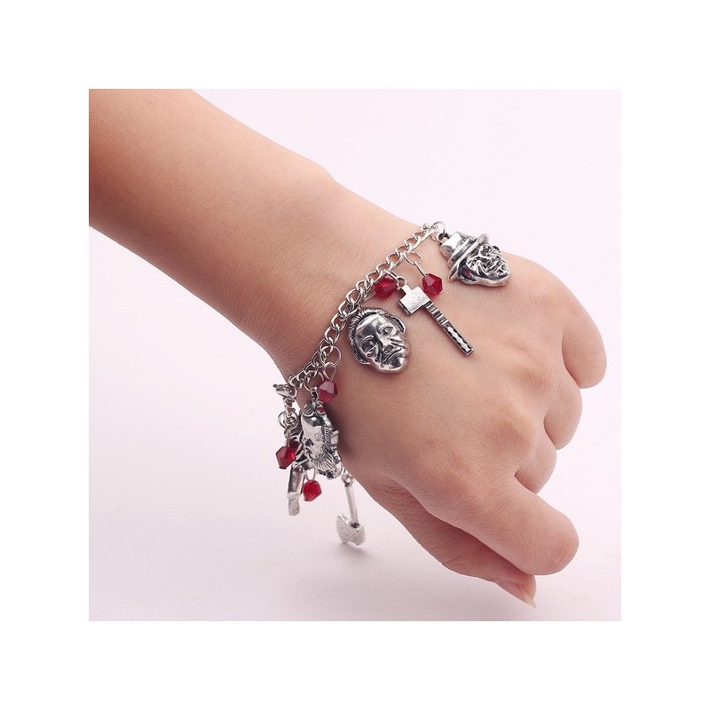 Horror themed deals charm bracelet