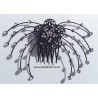 Rhinestone Studded Spider Hair Comb