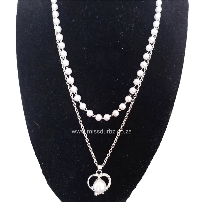 Pendant Pearl Chain Necklace