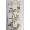 5pc Seashell Hair Clip Set