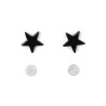 Black Star Magnetic Earrings