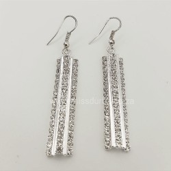 Silver Diamante Earrings