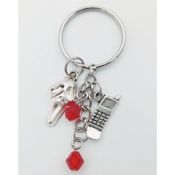 Ghostface Scream Movie Keychain