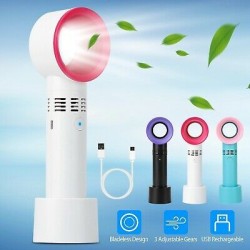 Portable 3 Speed Bladeless Rechargeable Fan