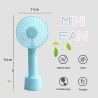 Portable 3 Speed Rechargeable Fan