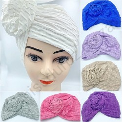 Rose Turban Scarf Bonnet Cap