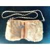 Tan Faux Fur Fluffy Bag