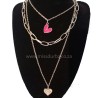 Heart Pendant Layered Necklace