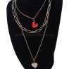 Heart Pendant Layered Necklace