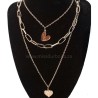 Heart Pendant Layered Necklace