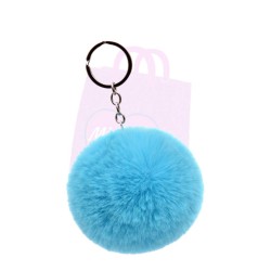 Fluffy Pom Pom Keyring 