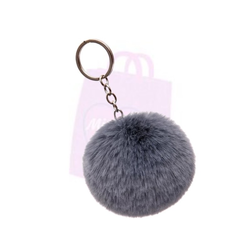 Fluffy Pom Pom Keyring 