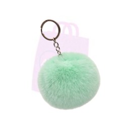 Fluffy Pom Pom Keyring 