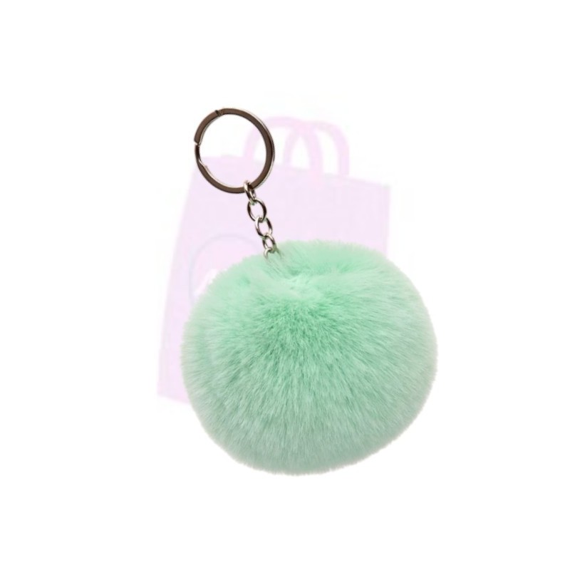 Fluffy Pom Pom Keyring 