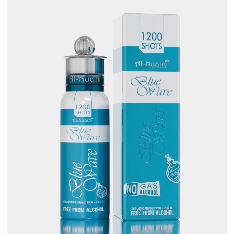 Al-Nuaim Blue Wave Perfume Spray 1200 shots