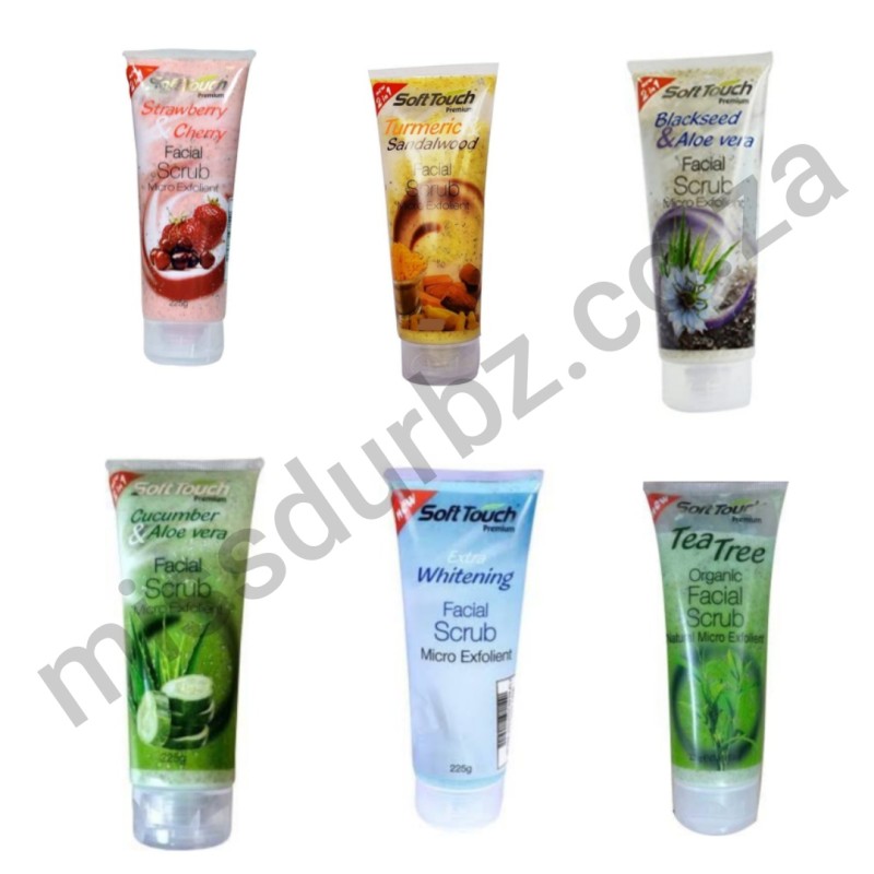 Soft Touch Organic Facial Scrubs - Assorted