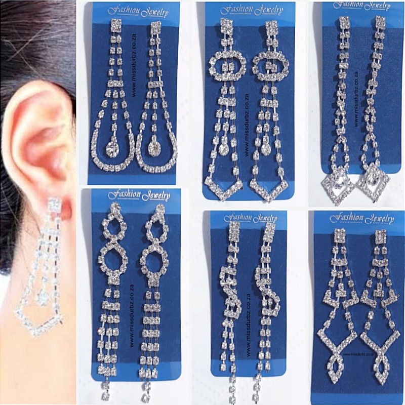 Diamante Earrings - Assorted