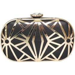 Elegant Black & Gold Clutch...