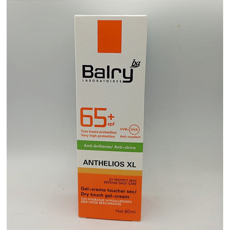 Barly Laboratories SPF65+ Anti Shine Gel Cream