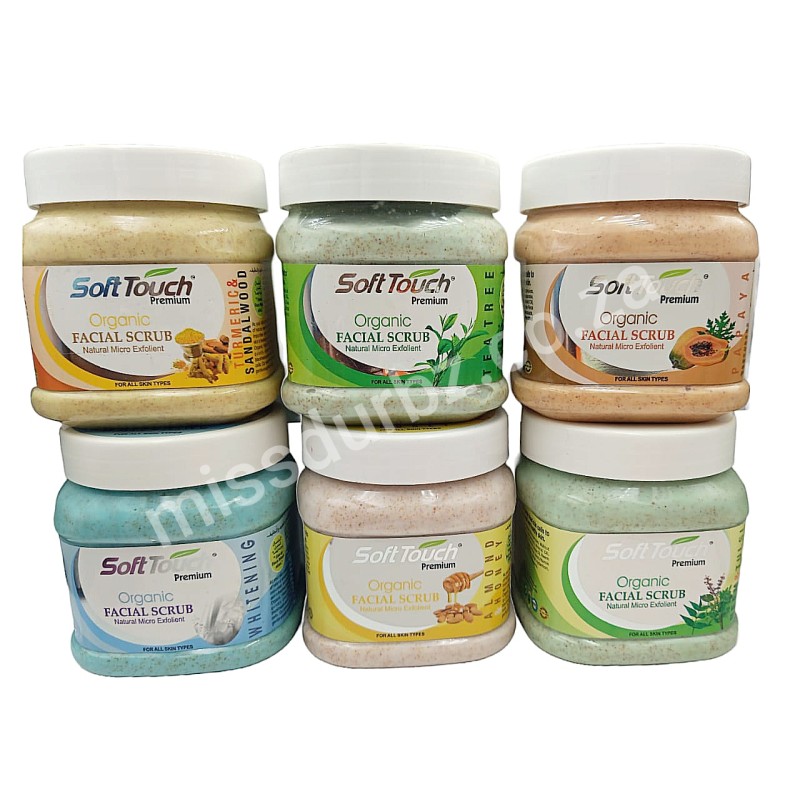 Soft Touch Facial Scrub Tubs - Assorted