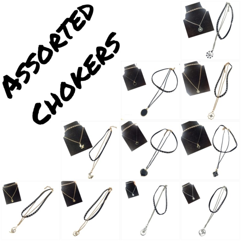 Choker Pendant Necklace - Assorted