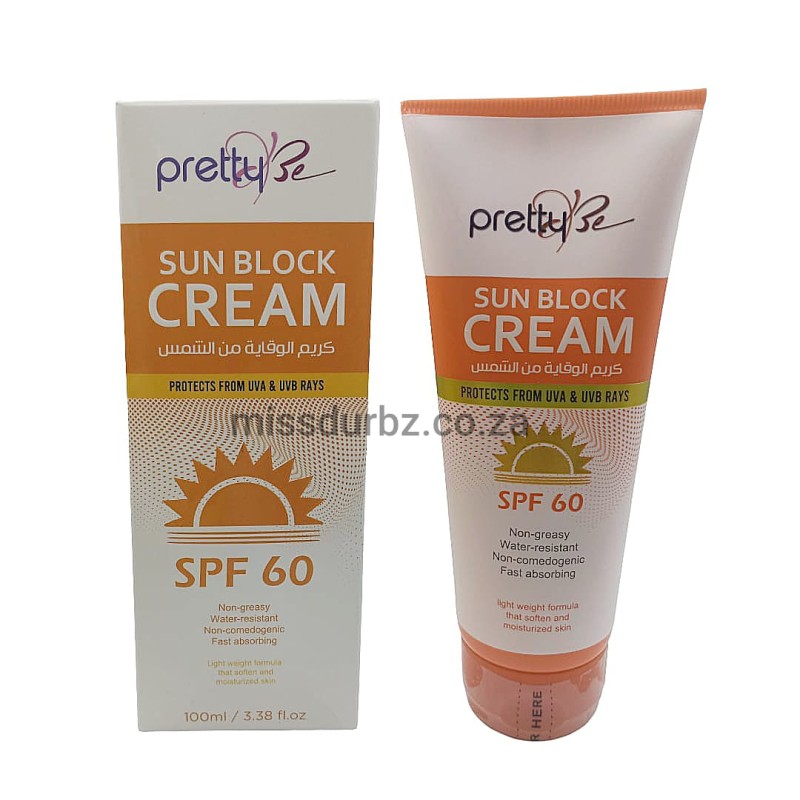 PrettyBe Sun Block Cream SPF60