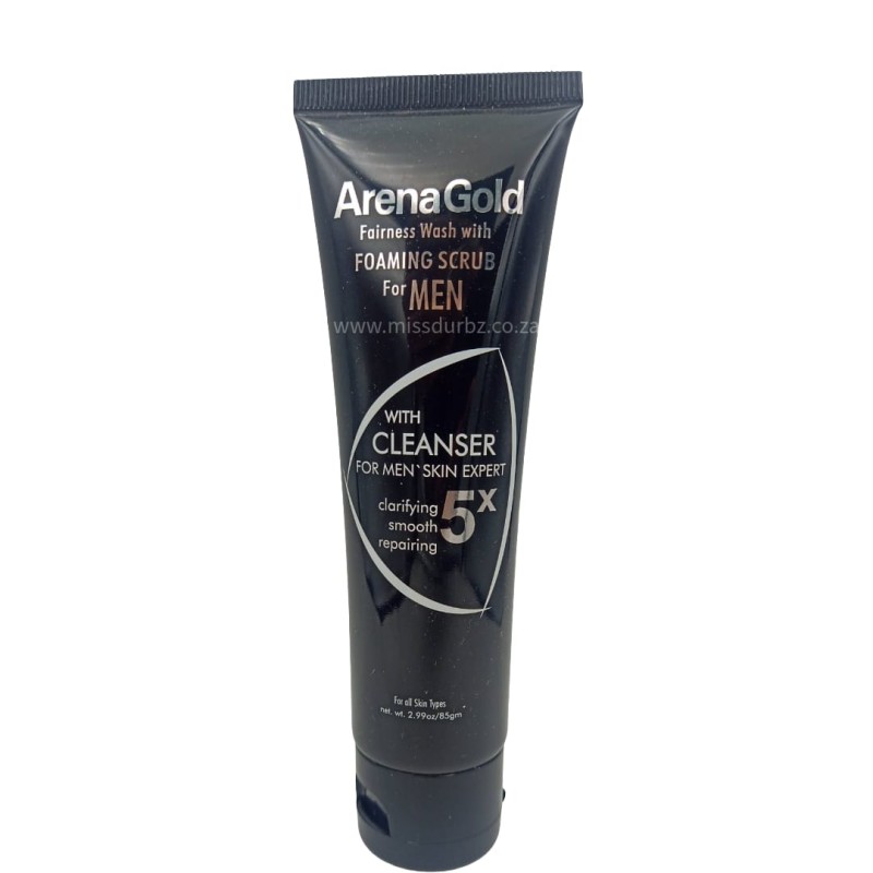 Arena Gold Fairness Wash with Foaming Scrub For Men
