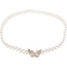 Elastic Waistband Butterfly Clip Pearl Belt
