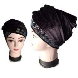 Velvet Turban Hijab Scarf