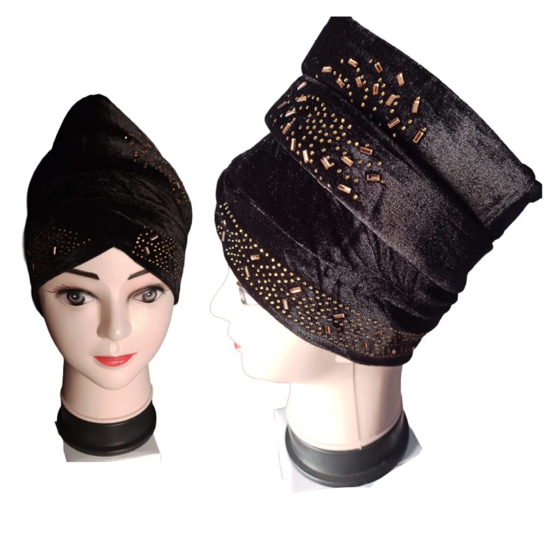 Velvet Turban Hijab Scarf