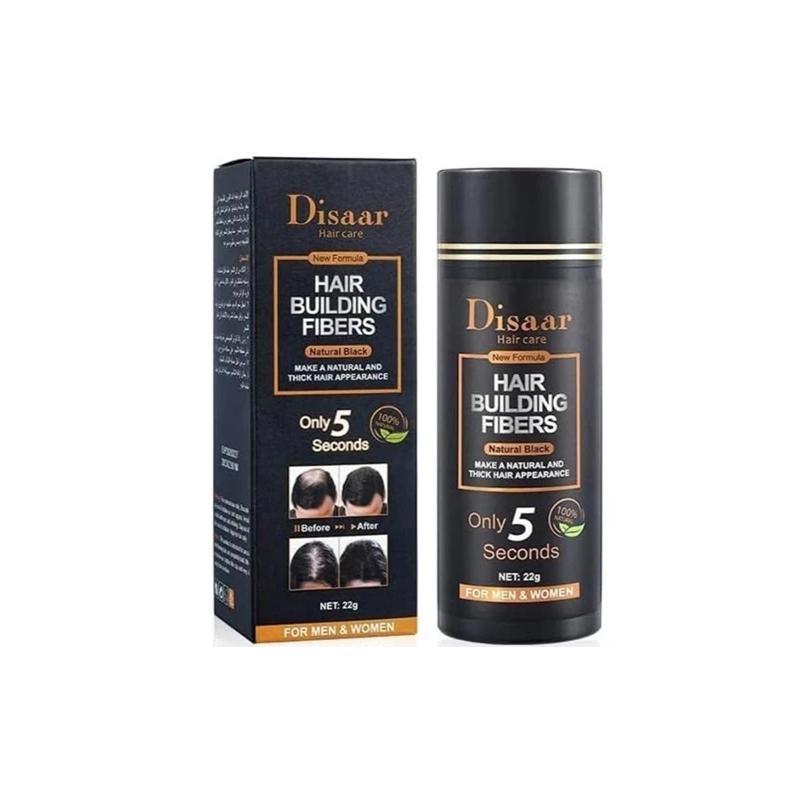 Disaar Hair Fiber Powder - Natural Black 22g