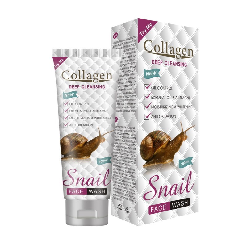 Collagen Deep Cleansing Snail Face Wash