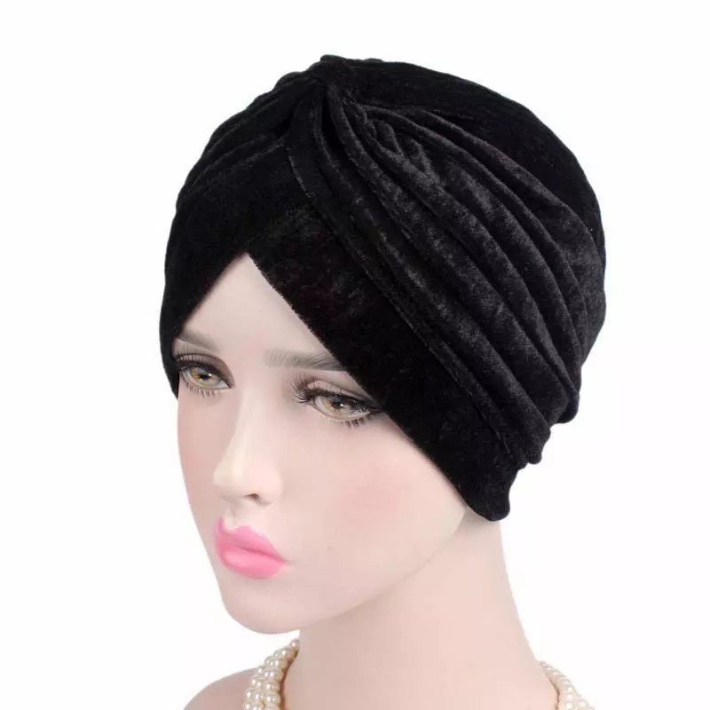 Velvet Turban Hijab Scarf