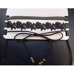 3pc Choker Necklace Set