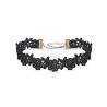 Black Floral Lace Choker Necklace