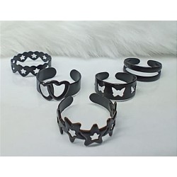 5pc Ring Set - Black