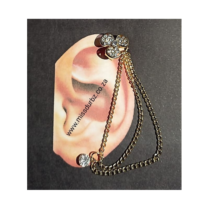 Fashion Ear Cuff Chain Stud Earring