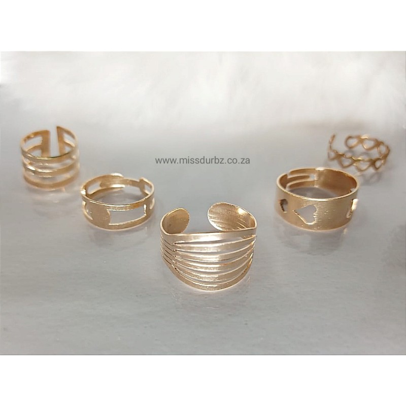 Fashion Ring Set 5pc