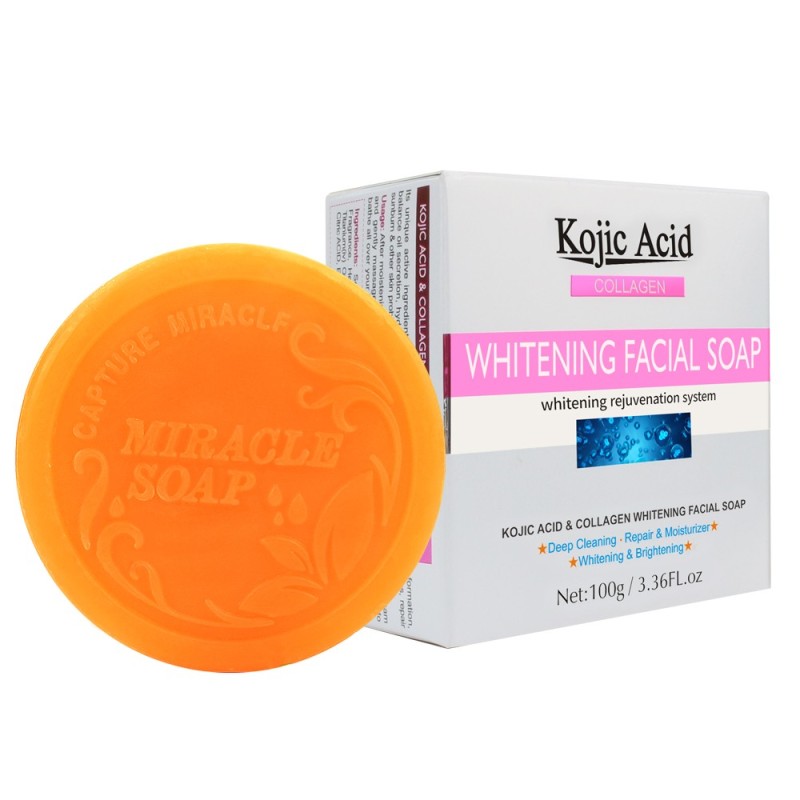 Kojic Acid Collagen Whitening Facial Soap