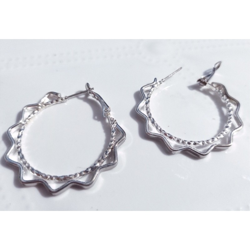 Silver Hoop Earrings