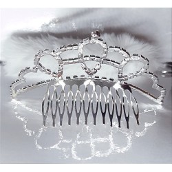 Tiara Crown Comb Hair Slide