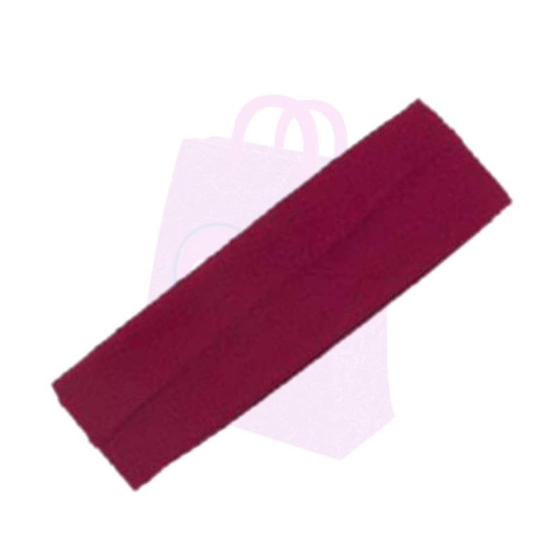 Plain Fabric Headband - Maroon